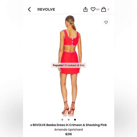 Amanda Uprichard “Beeba” Dress - size Small, EUC/Like-New briefly wore once)!! - Picture 4 of 5